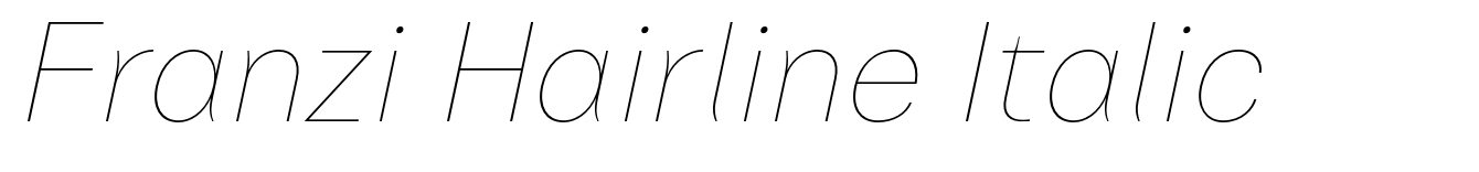 Franzi Hairline Italic
